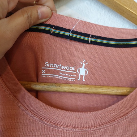 Smartwool Merino Wool Blend Pocket Tee Short Sleeve Shirt Size Small - Picture 2 of 8